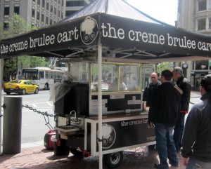 Crème Brûlée Cart on a San Francisco Street