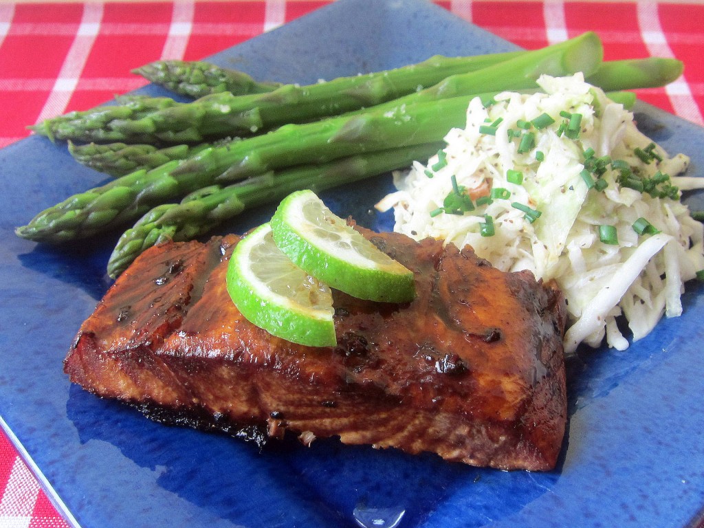 Barbecued Salmon with a Mahogany Glaze 1