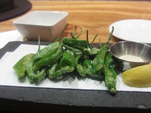 Fried Shishito Peppers with Yuzu Salt