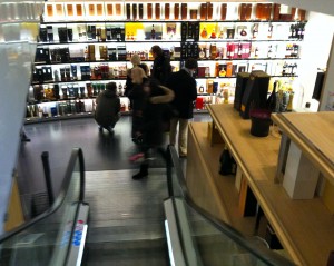 Wine and Spirits on the lower floor