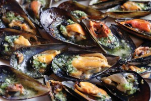 Grilled Mussels with Snail Butter