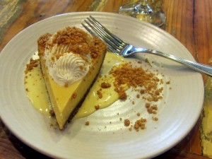 Key Lime pie with buttermilk whipped cream at Peche