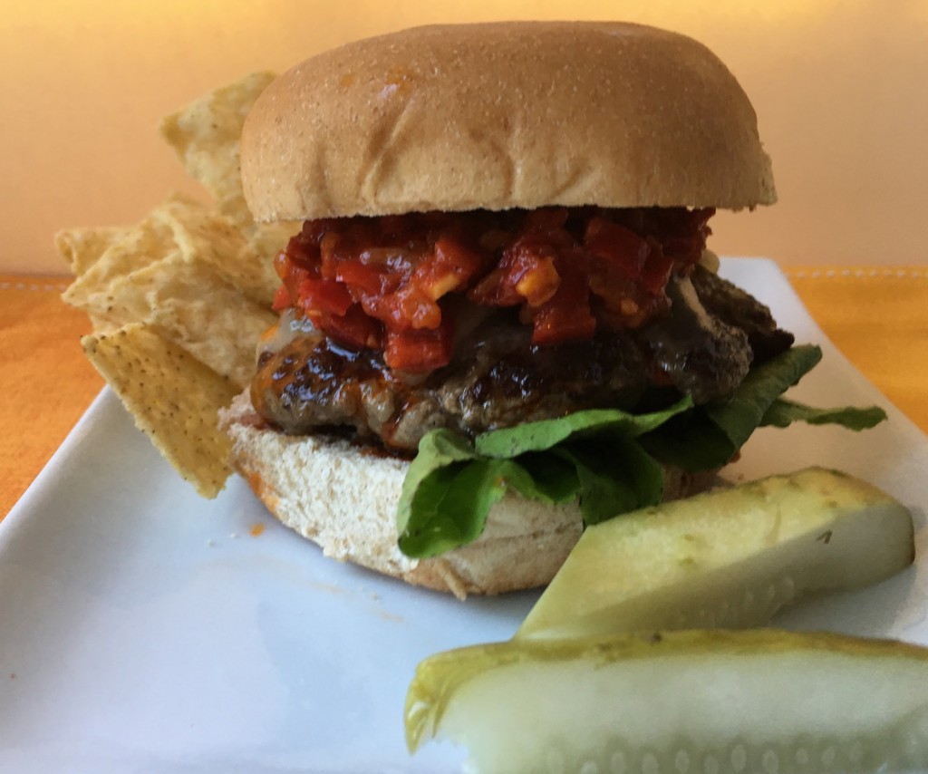 hamburgers-with-red-pepper-and-shallot-relish