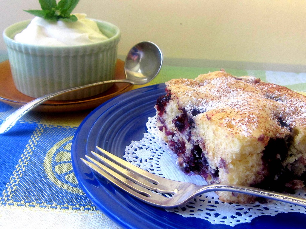 Blueberry Cake with Lemon Creme Fraiche 2